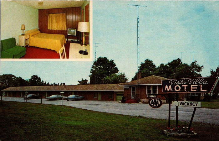 Vista-Villa Motel (Vista Villa Motel) - Old Postcard Photo (newer photo)